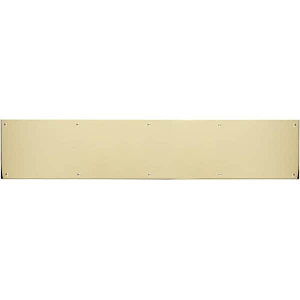 Brass Accents 6 in. x 30 in. Kick Plate Polished Brass-Aluminum Adhesive Mount A09-P0630-628ADH - main